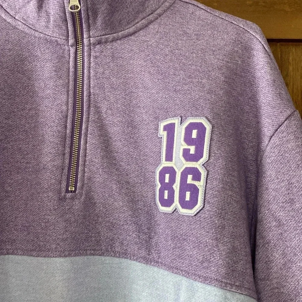 Original Use Purple 1986 Quarter Zip Pullover - Picture 3 of 4